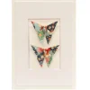 Card Twin Butterfly Blossom Green