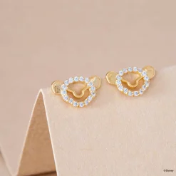 Disney Earring Diamante Simba Face Stencil