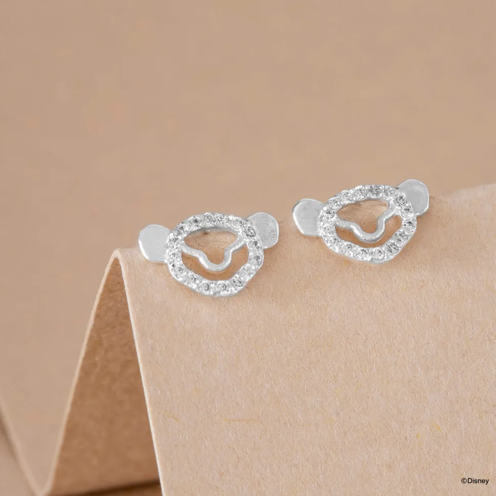 Disney Earring Diamante Simba Face Stencil