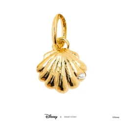 Disney Necklace Charm Diamante Clam