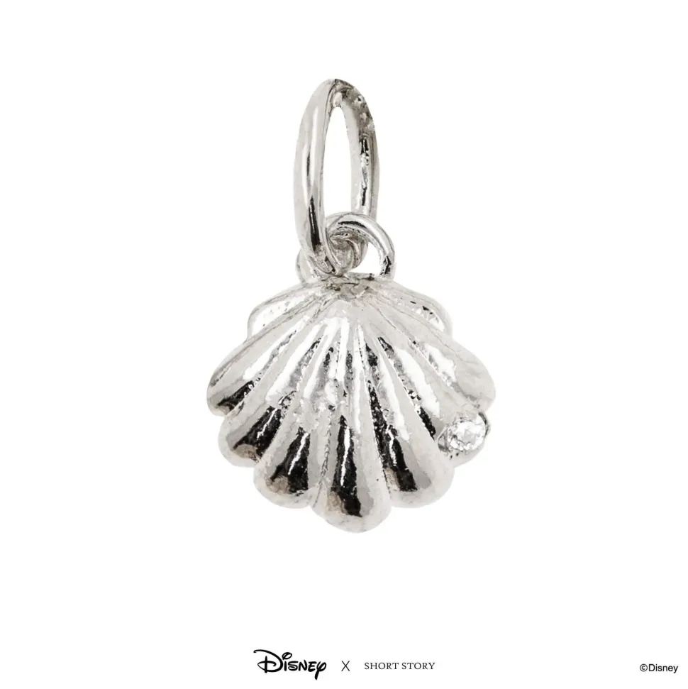 Disney Necklace Charm Diamante Clam