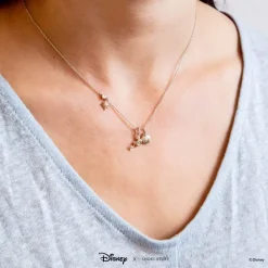 Disney Necklace Charm Diamante Clam