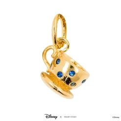Disney Necklace Charm Diamante Alice Teacup