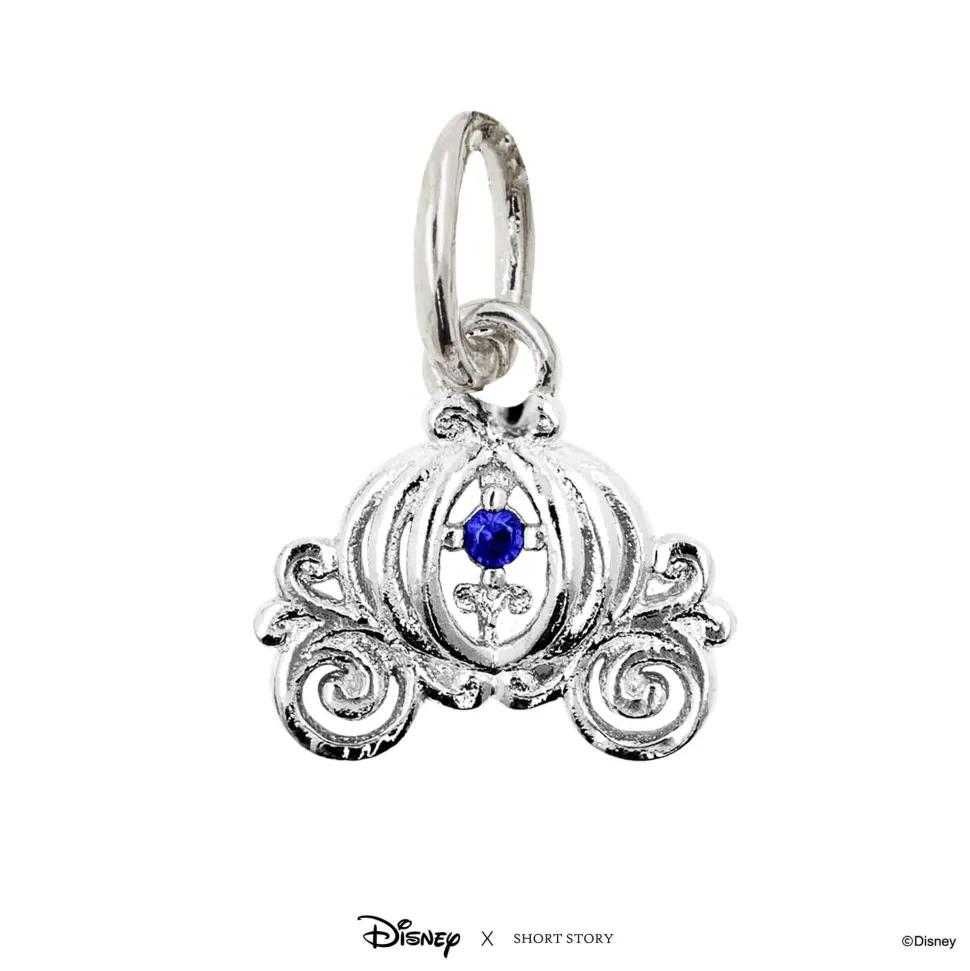 Disney Necklace Charm Diamante Pumpkin Carriage