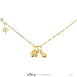 Disney Necklace Charm Diamante Apple