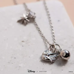 Disney Necklace Charm Diamante Apple