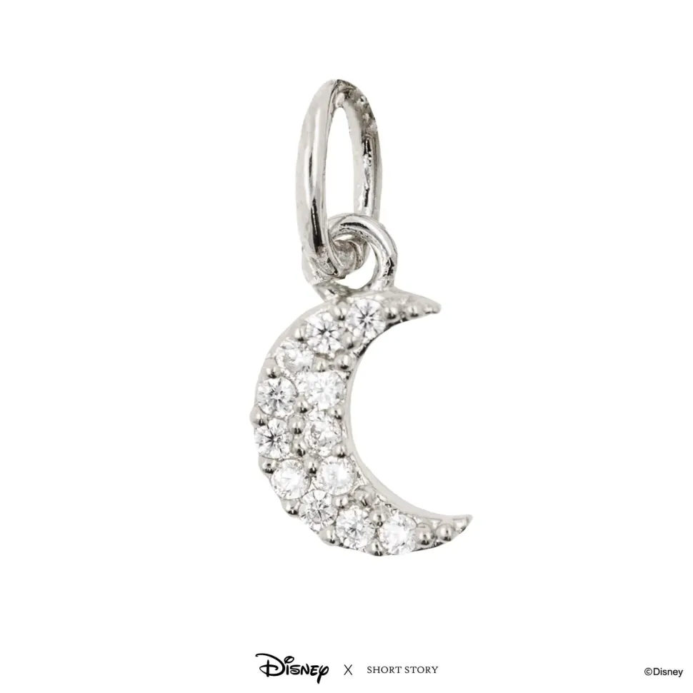 Disney Necklace Charm Diamante Moon