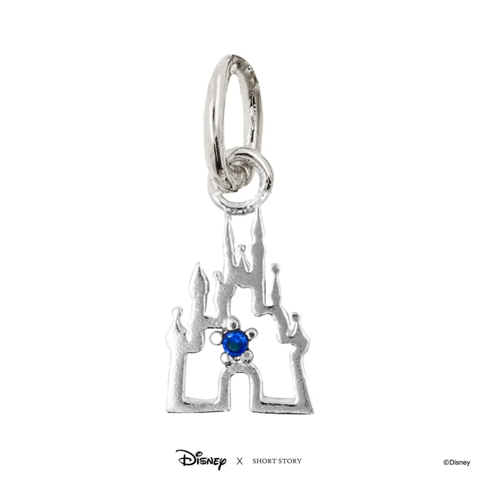 Disney Necklace Charm Diamante Castle
