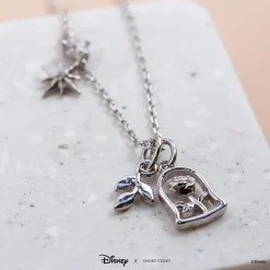 Disney Necklace Charm Enchanted Rose