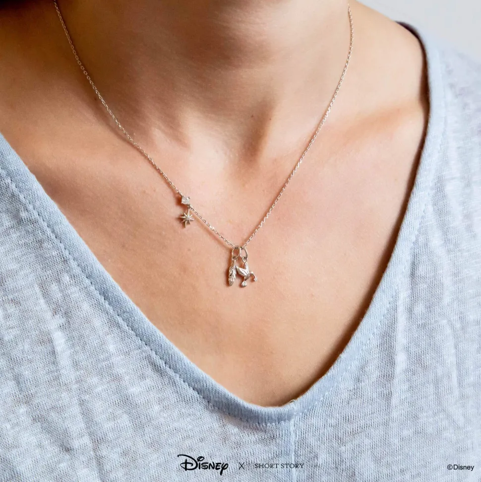 Disney Necklace Charm Feather