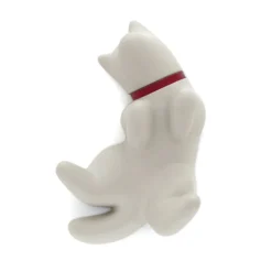 Dog Magnet Lazy White