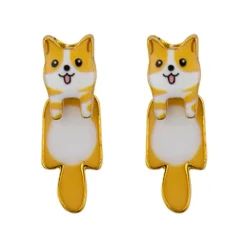 Drop Earring Dog Corgi