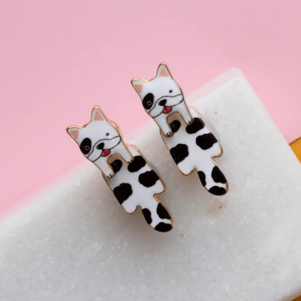 Drop Earring Dog Frenchie *