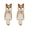Drop Earring Dog Shiba *
