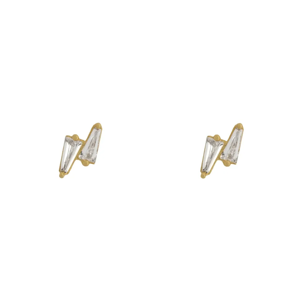 Earring Diamante Bolt