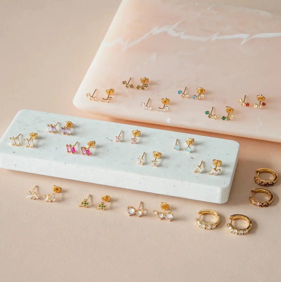 Earring Diamante Bolt