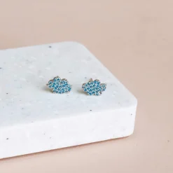 Earring Diamante Cloud Blue *