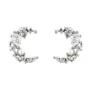 Earring Diamante Moon Pearl