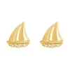 Earring Diamante Sailing Boat