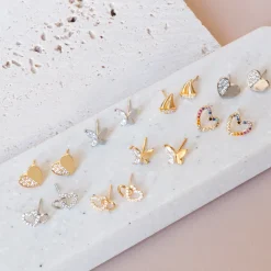 Earring Diamante Sailing Boat