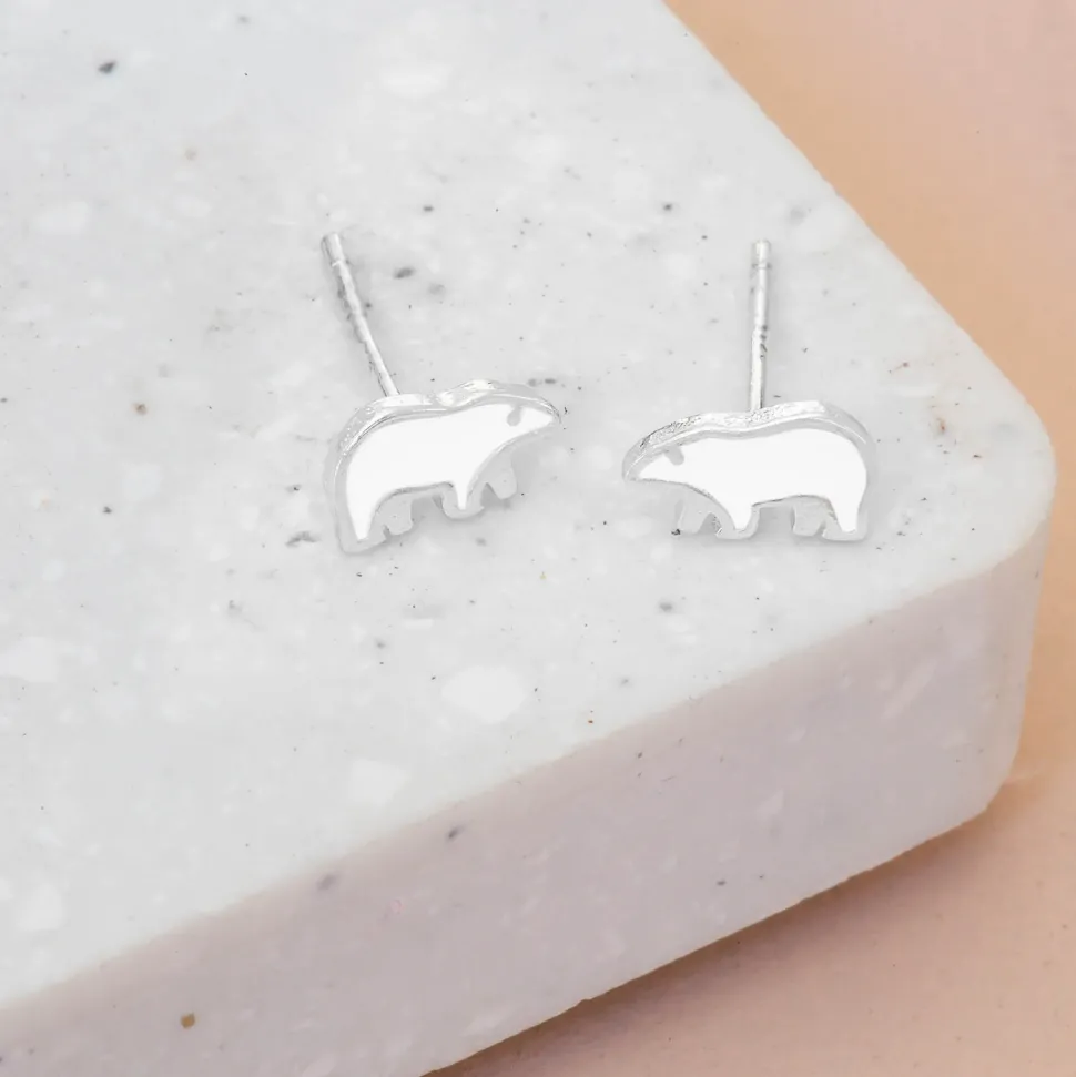 Earring Epoxy Polar Bear