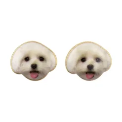 Earring Puppy Maltese