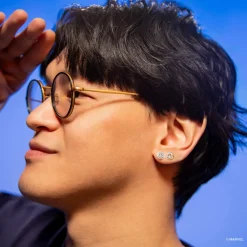 Marvel Earring Captain America & Vibranium Shield