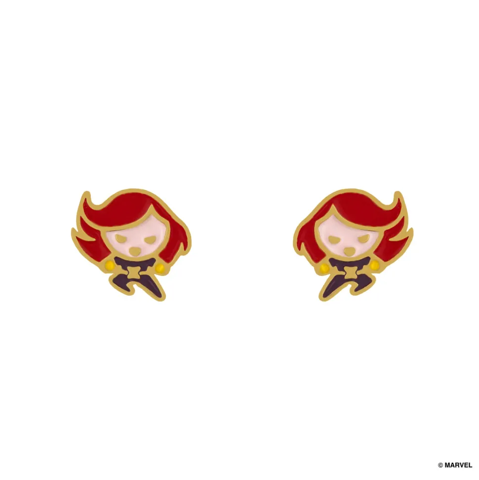 Marvel Epoxy Earring Black Widow