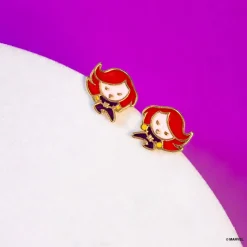 Marvel Epoxy Earring Black Widow