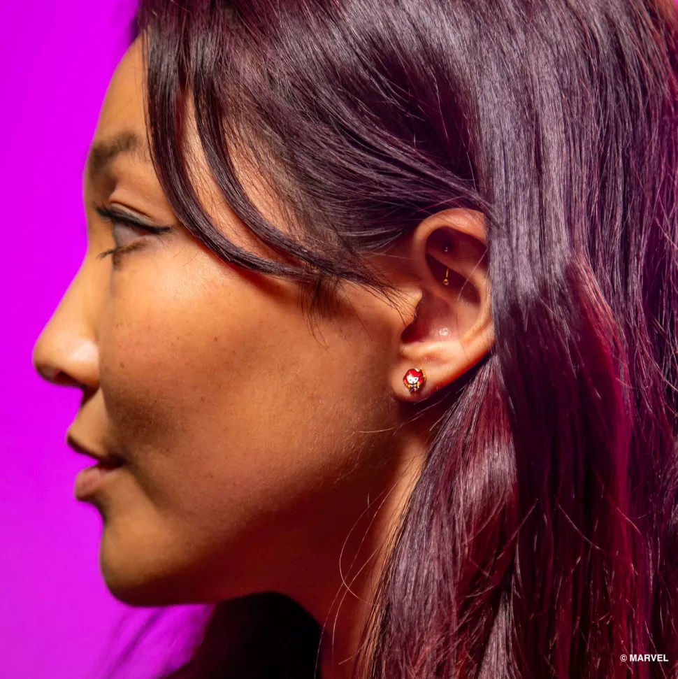 Marvel Epoxy Earring Black Widow