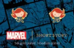Marvel Epoxy Earring Black Widow