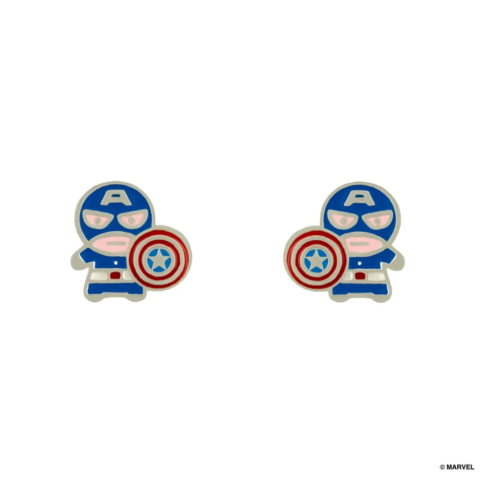 Marvel Epoxy Earring Captain America