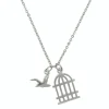 Necklace Bird and Cage