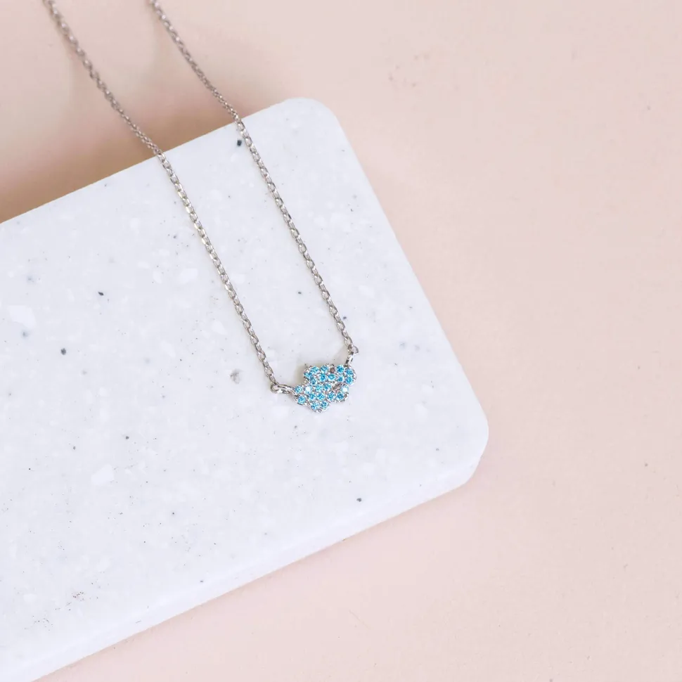 Necklace Diamante Cloud Blue *