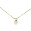 Necklace Diamante Peach Gold