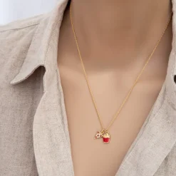 Necklace Diamante Pizza and Fries