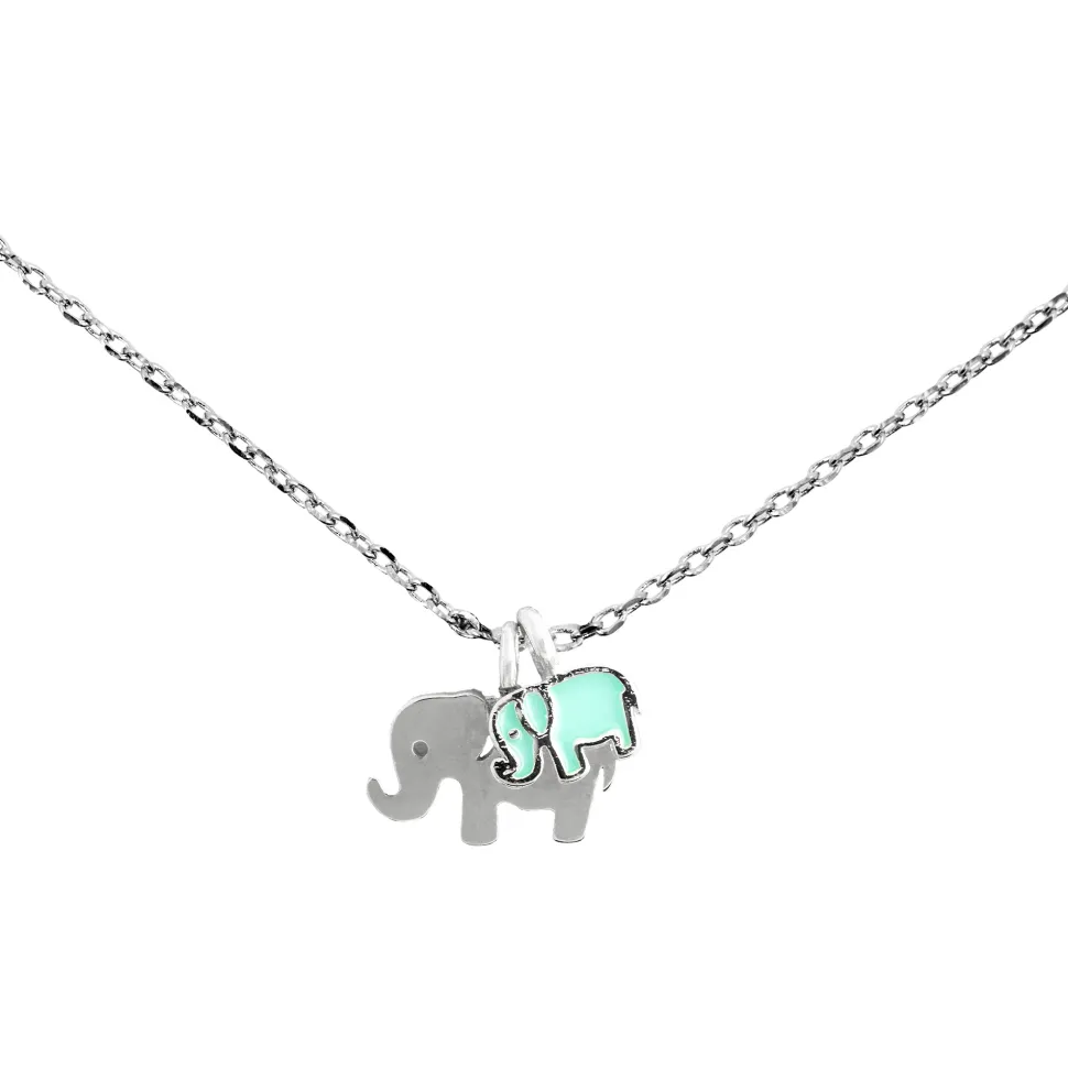Necklace Epoxy Elephant