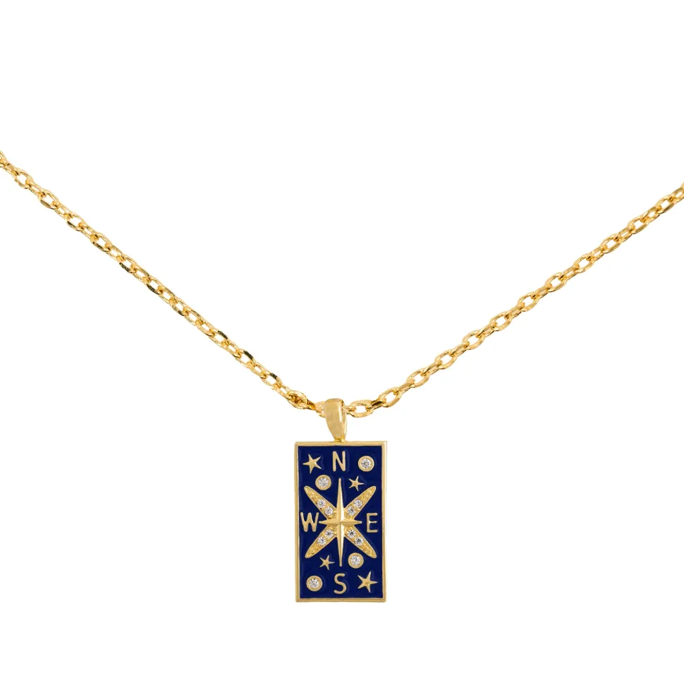 Necklace Epoxy Tarot Compass