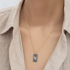 Necklace Epoxy Tarot Compass