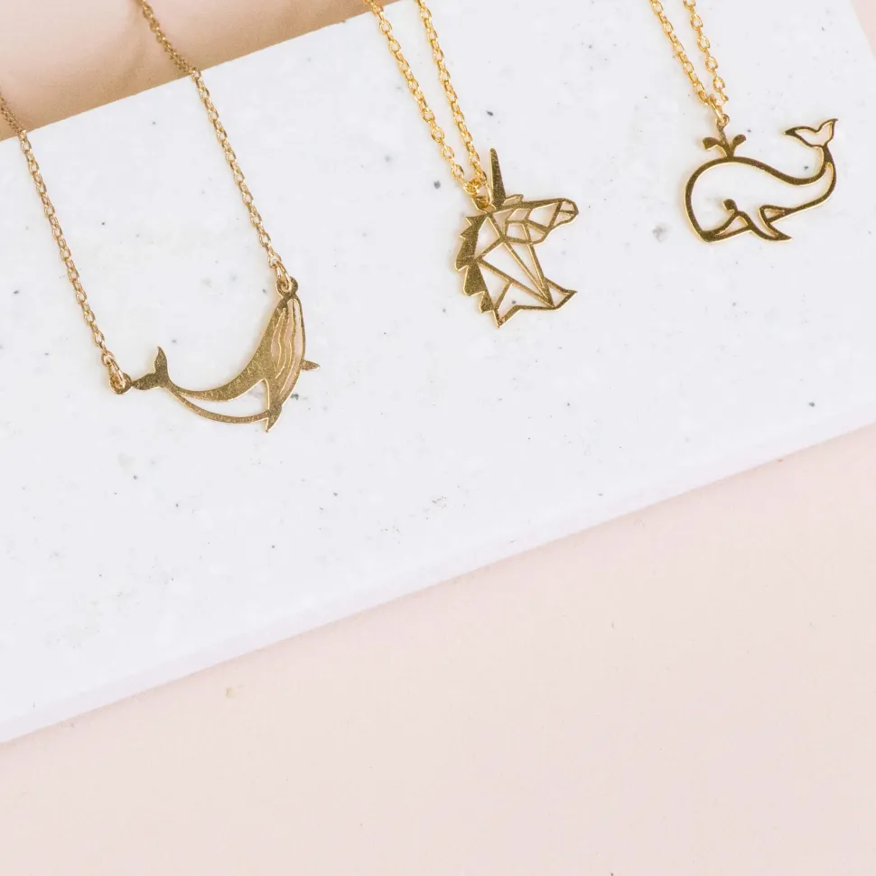Necklace Whale Stencil