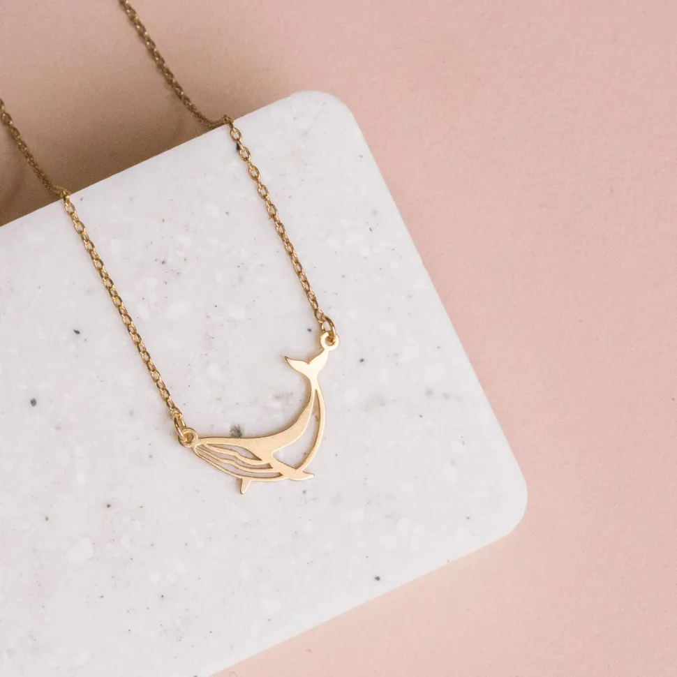 Necklace Whale Stencil