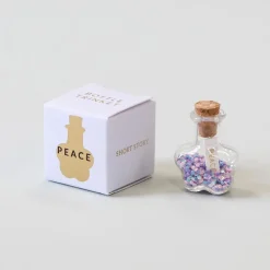 Trinket Bottle Peace Flower Pastel