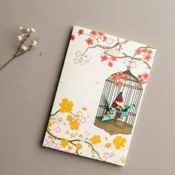 Card Crane in Cage Fans Aqua