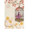 Card Crane in Cage Garden Purple
