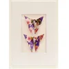 Card Twin Butterfly Garden Purple