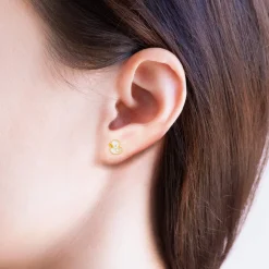 Disney Earring Epoxy Frog & Duck