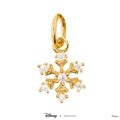 Disney Necklace Charm Diamante Snowflake