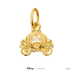 Disney Necklace Charm Diamante Pumpkin Carriage