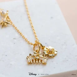 Disney Necklace Charm Diamante Mulan Hair Comb