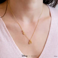 Disney Necklace Charm Diamante Snowflake